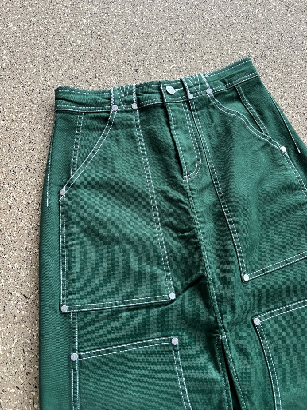 Pilcro Forest Green Cargo Skirt - Picture 2 of 5